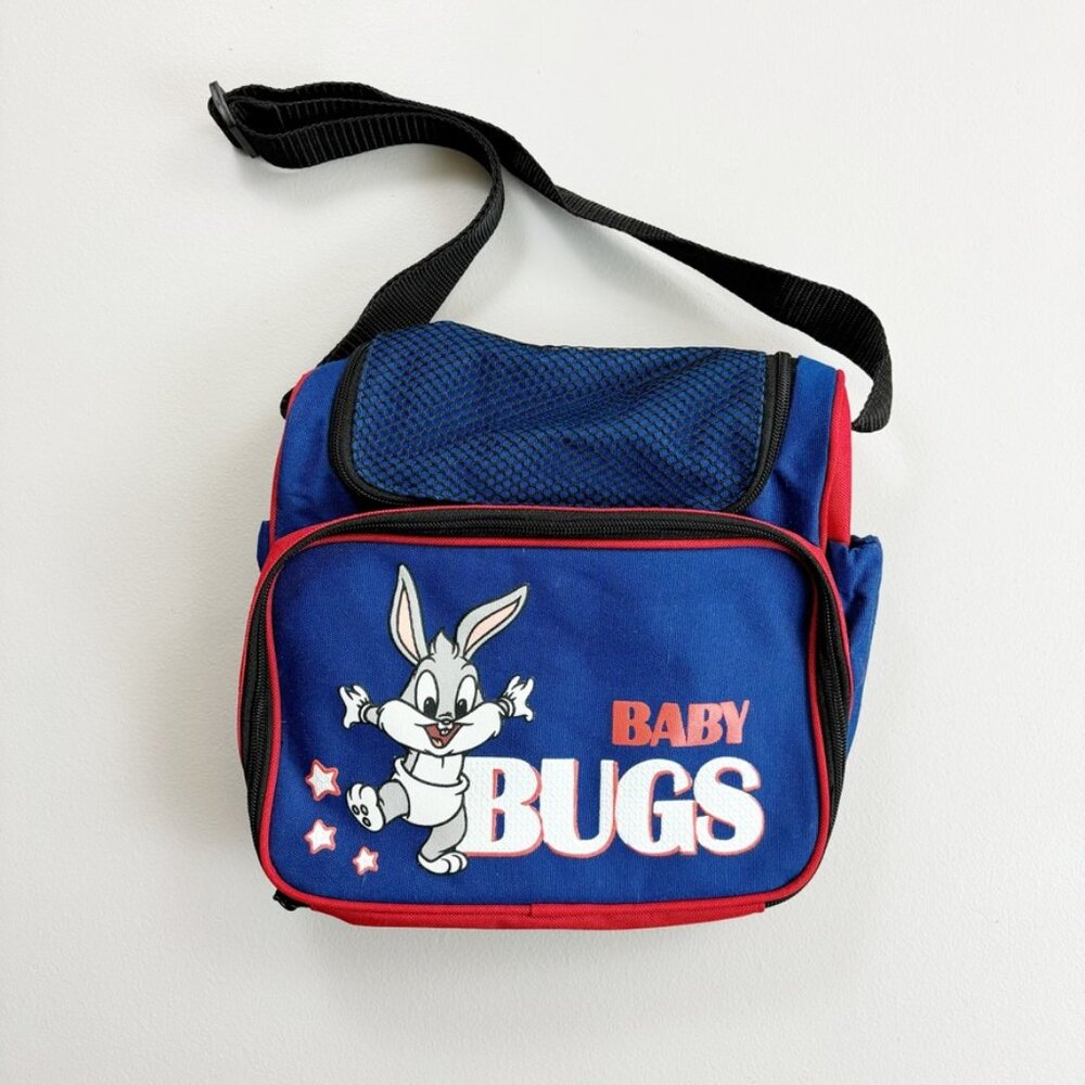 BABY LOONEY TUNES Bugs Bunny Lunch Bag Tote Cooler NWOT VTG 1999 Beach School